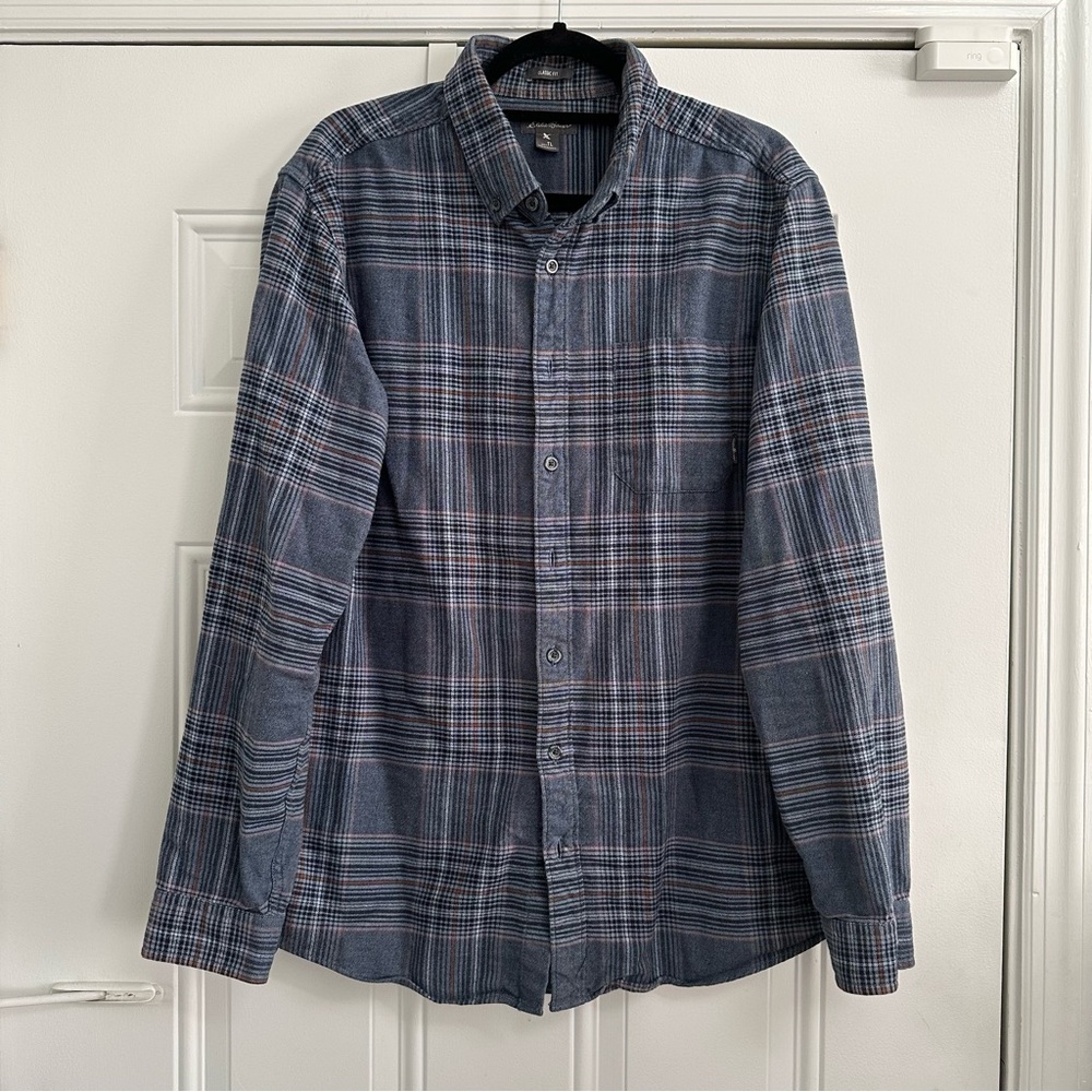 Eddie Bauer plaid flannel shirt Large Tall size